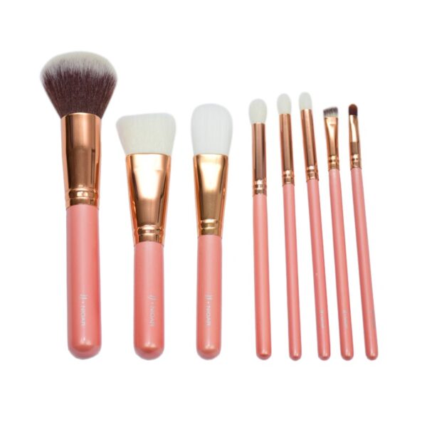 8 Piece Peach Brush Set